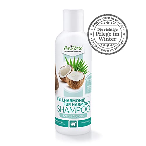 AniForte Champú para perros - con extracto de aceite de coco y aloe vera 200 ml - Champú de coco para perros