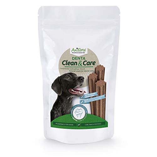 AniForte Sticks Anti-Sarro 220g para perros medianos y grandes - golosinas contra el olor de la boca, elimina y previene la placa, sin cereales, producto natural para dientes blancos