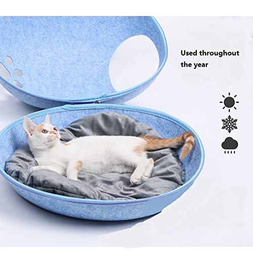 Animaux de Compagnie Intérieur et Extérieur 4 Saisons Lit étanche Universel Doghouse Litière Pour Chat Chaton Chenil Petit Chien Chenil Hiver Chaud en Plastique Coupe-vent Nid en Forme d'oeuf en Forme