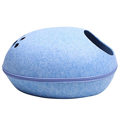 Animaux de Compagnie Intérieur et Extérieur 4 Saisons Lit étanche Universel Doghouse Litière Pour Chat Chaton Chenil Petit Chien Chenil Hiver Chaud en Plastique Coupe-vent Nid en Forme d'oeuf en Forme