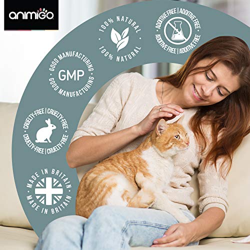 Animigo Digestease Para Gatos | Suplemento Natural para Regular la Flora Intestinal y Mantener Sistema Digestivo | Con Probióticos, Prebióticos, Vitaminas, Minerales, Enzimas y Aminoácidos 60 Cápsulas