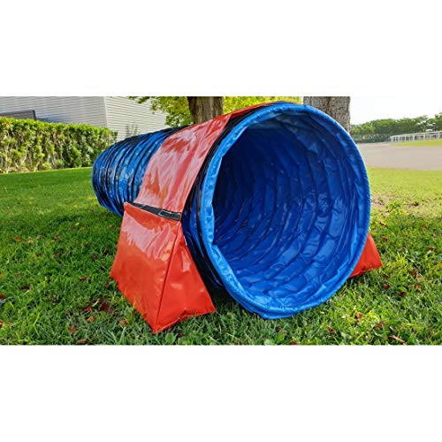 animo concept Agility Perro Agility Obstacle - Bolsa de lastre con Cremallera con Velcro Azul