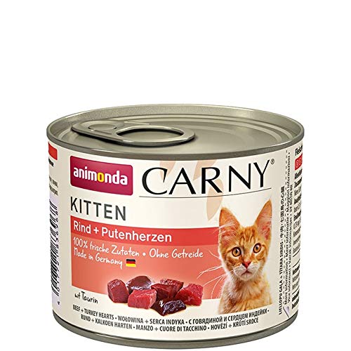 animonda CARNY Kitten vacuno & Pute Corazones 6 x 200 g