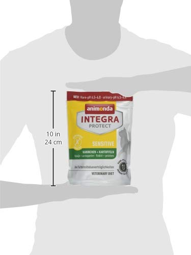 animonda Integra Protect Sensitive para gatos, comida dietética para gatos, pienso para alergias alimentarias, conejo + patatas, 300 g