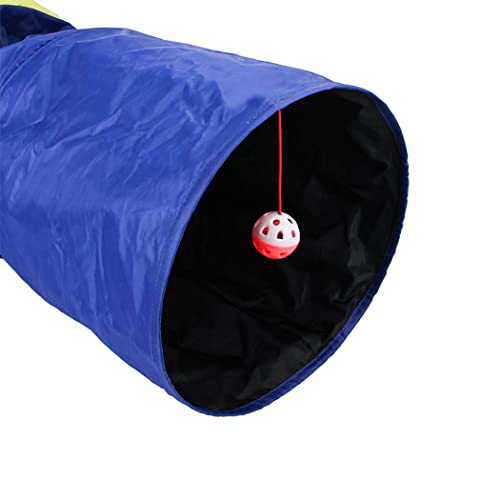 Anjetan Persalte Plegable Ligero Portátil Cat Tunnel Tube Plegable Gracioso Reutilizable Folleable 3 Vía Suave Pet Pet Interactivo Juguete Gatito Juego Tube para Hogar