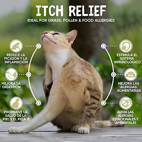 Anti Picor para Perros y Gatos 250ml | Suplemento Natural para Picores, Irritaciones y Alergia