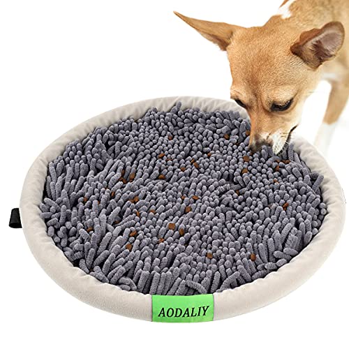 Antideslizante Alfombra Olfativa Perros Snuffle Mat, 【Lavable a Máquina / a Mano】 Alfombrillas de Adiestramiento para Perros Fomentar Las Habilidades de Búsqueda Natural y Aliviar el estrés