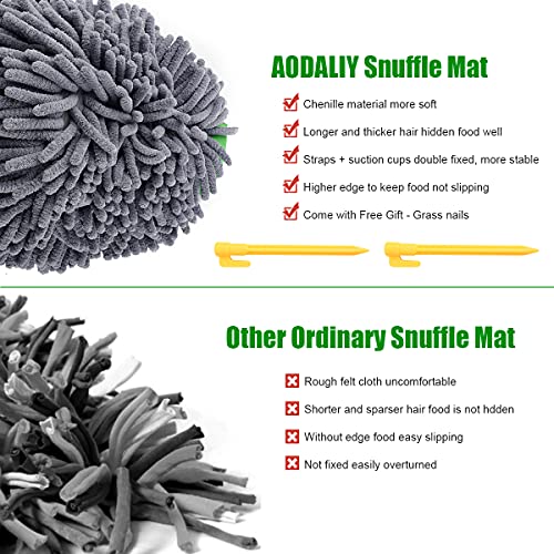 Antideslizante Alfombra Olfativa Perros Snuffle Mat, 【Lavable a Máquina / a Mano】 Alfombrillas de Adiestramiento para Perros Fomentar Las Habilidades de Búsqueda Natural y Aliviar el estrés