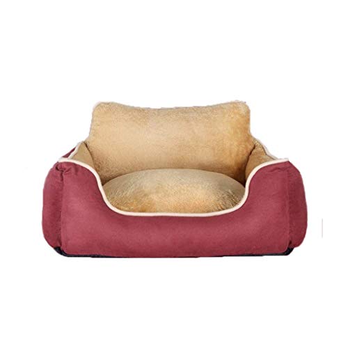 APcjerp Jerarquía del Animal doméstico Cama del Perro, Gato Nido, Pet Supplies, la litera Semi-Cerrado del Gato, de la Perrera, Las Cuatro Estaciones (Color: Marrón, tamaño: M) Hslywan