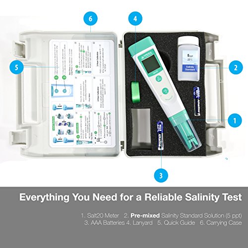 apera Instruments salt20 Value bolsillos de contenido de sal Medidor de