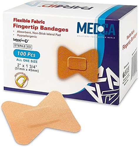 Apósitos flexibles para las puntas de los dedos y para evitar la infección de las heridas (caja de 100)