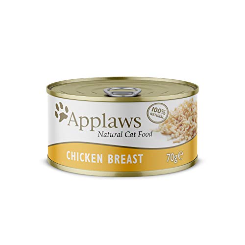 Applaws Estaño para Gatos (24 x 70 g) Comida Mascotas, 70 g (Paquete de 24), 1680