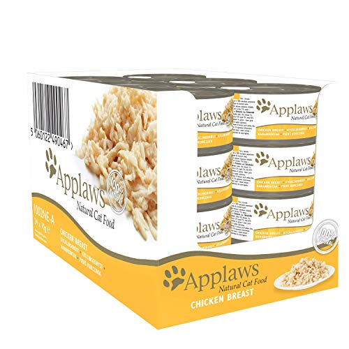 Applaws Estaño para Gatos (24 x 70 g) Comida Mascotas, 70 g (Paquete de 24), 1680