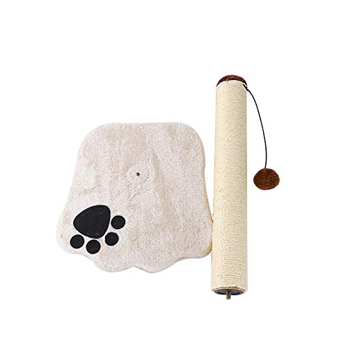 Árbol Rascador Para Gatos, Poste Rascador De Cuerda De Sisal, Poste De Felpa, Juguetes Interactivos Con Poste Adicional, Actividad De Bola Colgante 30 * 28 * 40 Cm