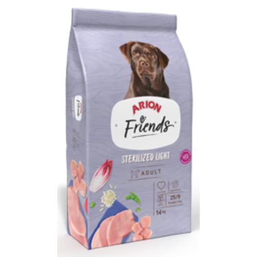 Arion Friends Sterilized Light 14 kg - Pienso para Perro esterilizado Arion