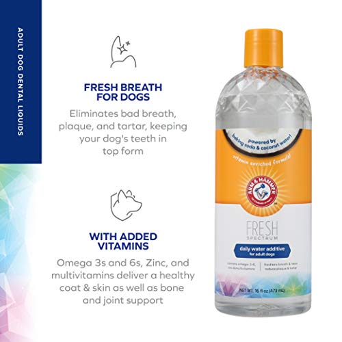 Arm & Hammer Aditivo de agua dental Fresh Spectrum, 16.9 onzas líquidas, blanco