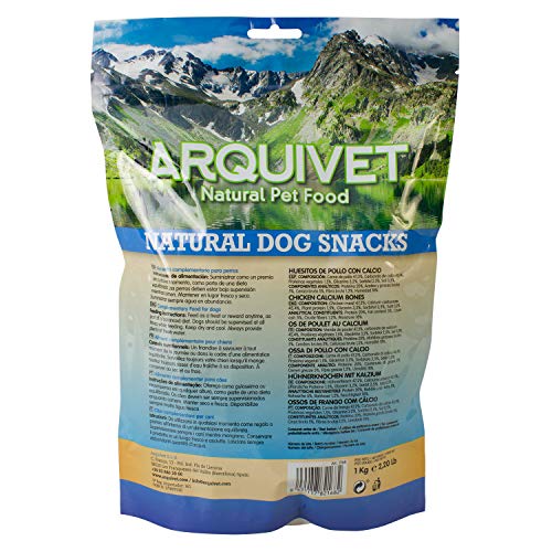 Arquivet Huesitos de Pato con Calcio - 1kg - Natural Dog Snacks - Snacks Perros - 100% Natural - chuches Perros - premios Perros - golosinas Perros - Snacks Naturales - Producto Light