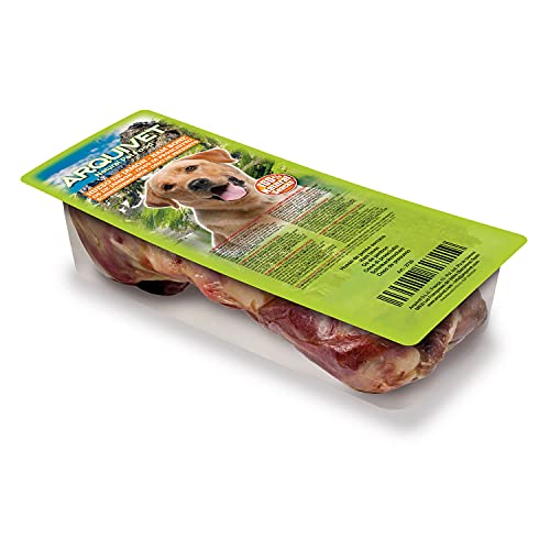 Arquivet Pack 15 Huesos de jamón Natural - Snacks Naturales para Perros - Snack Dental canino - Chuches, golosinas, premios, recompensas para Perro - Hueso masticable para Perros