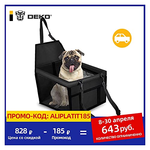 Asientos de Coche para Perros, Asientos de Coche para Perros pequeños Hamaca Plegable Cama para Perros Asiento Delantero de Coche r Transportines para Mascotas Bolsas de Malla Caring Cat Basket Impe