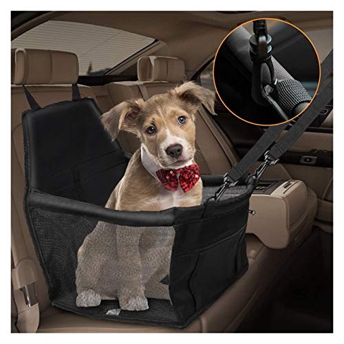 Asientos de Coche para Perros, Asientos de Coche para Perros pequeños Hamaca Plegable Cama para Perros Asiento Delantero de Coche r Transportines para Mascotas Bolsas de Malla Caring Cat Basket Impe