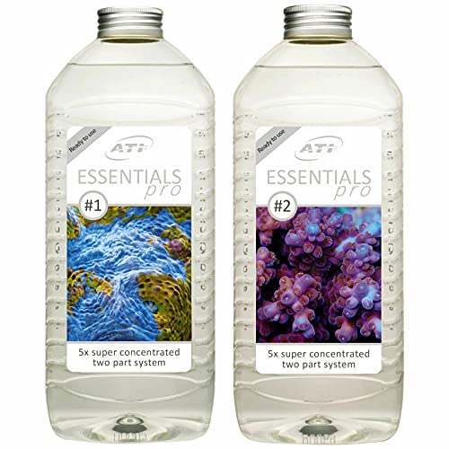 ATI Essential Pro - Juego de 2 botes de 2000 ml, para pecera marina, sistema dosificador