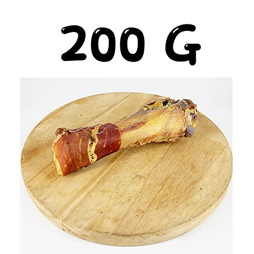 AVANZONA Golosinas para Perros, Hueso con Jamon de Cerdo, 100% Natural, Snacks de Larga Duración, Sabrosos, Nutritivos y Masticables para Perros Pequeños, Medianos y Grandes.