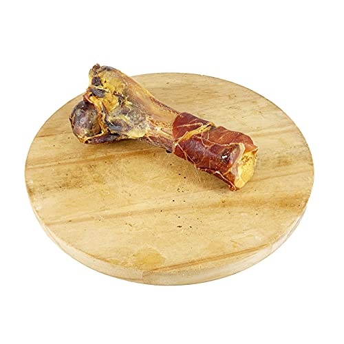 AVANZONA Golosinas para Perros, Hueso con Jamon de Cerdo, 100% Natural, Snacks de Larga Duración, Sabrosos, Nutritivos y Masticables para Perros Pequeños, Medianos y Grandes.