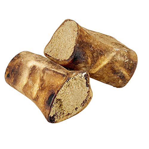 AVANZONA Snack Perros, Golosinas para Perros, Hueso de Ternera Ahumado con Relleno de Carne de Vacuno, Calcio, golosinas, nutritivo y Sabroso, Juguete masticable para Perros, 2 Unidades.