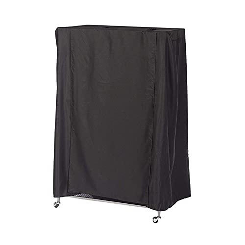 AWSAD Cubierta Jaula Pájaros Impermeable Cubierta de La Jaula del Loro A Prueba de Viento A Prueba de Polvo Paño de Oxford Resistente Al Desgarro, 27 Tamaños (Color : Negro, Size : 130x90x160cm)