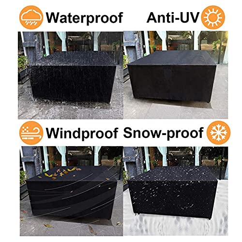 AWSAD Cubierta Jaula Pájaros Impermeable Cubierta de La Jaula del Loro A Prueba de Viento A Prueba de Polvo Paño de Oxford Resistente Al Desgarro, 27 Tamaños (Color : Negro, Size : 130x90x160cm)