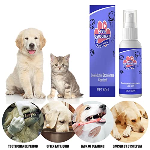 B/A Ambientador para el Aliento de Perro - Spray para el Aliento de Perro con formulaciones Naturales - Aditivo de Agua para el Cuidado bucal para Perros, Gatos, Mascotas - Sin Cepillado y Combate