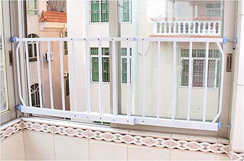 Baby Gates Escaleras Seguridad Interior Extra alto y ancho Extensión de puerta extensible Puertas for perros Valla for mascotas Metal, Ventana Balcón Barandilla Valla Seguridad for niños Protección W8