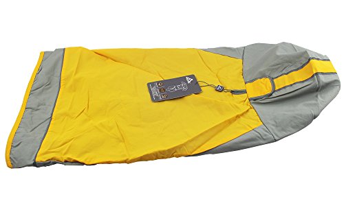 babydog Perro Grande Chaleco Impermeable con Capucha Chaqueta Impermeable Reflectante Ropa para Mascotas 6L-9L (Naranja, 6L)