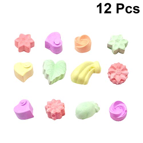 Balacoo 12 PCS Hamster Chew Toy Peach Piedra Minalería Calcio Chew Juguete Piedra de Molinillo de Dientes para Chinchillas Hamsters Y Conejos (Estilo Aleatorio)