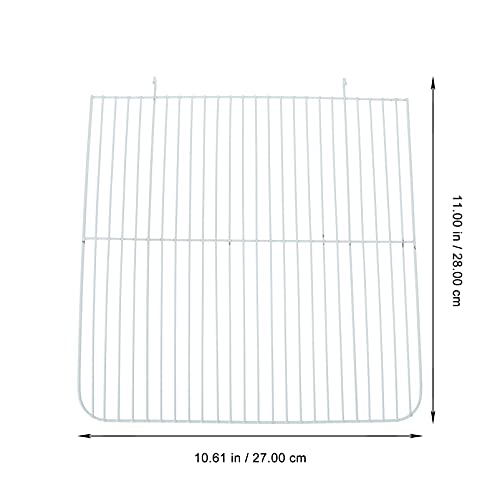 Balacoo 2 Piezas Divisor de Jaula de Hámster Malla de Alambre Placas de Aislamiento Tablero de Cría Pequeña Jaula de Animales Suministros para Jaula Blanca de 47X30x30cm