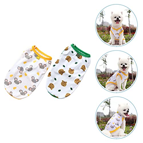 Balacoo 2 Pzas Chaleco de Refrigeración para Perros Ropa de Verano Tanques Superior Chaleco Salvavidas para Mascotas Camisetas Arnés de Entrenamiento Preservidor Trajes de Ropa para Gatos