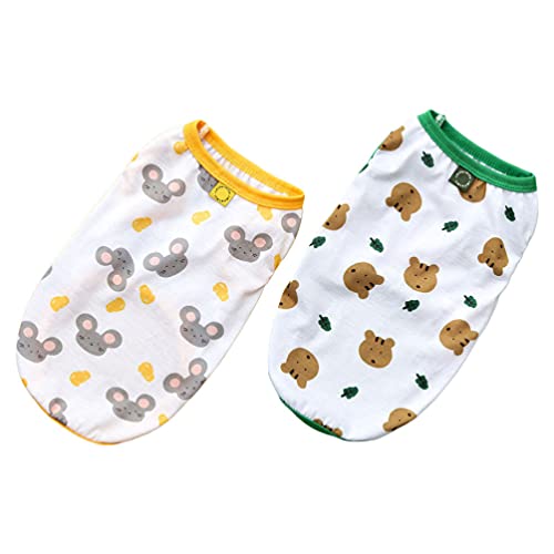 Balacoo 2 Pzas Chaleco de Refrigeración para Perros Ropa de Verano Tanques Superior Chaleco Salvavidas para Mascotas Camisetas Arnés de Entrenamiento Preservidor Trajes de Ropa para Gatos