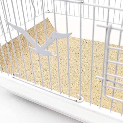 Balacoo Revestimientos de Jaula de Pájaros- 10 Hojas de Jaula de Pájaros Liner Kraft Papeles Cola de Cojín de Jaula de Aves para Périquitos Loros 16. 9 X 11 Pulgas (Color Azar)