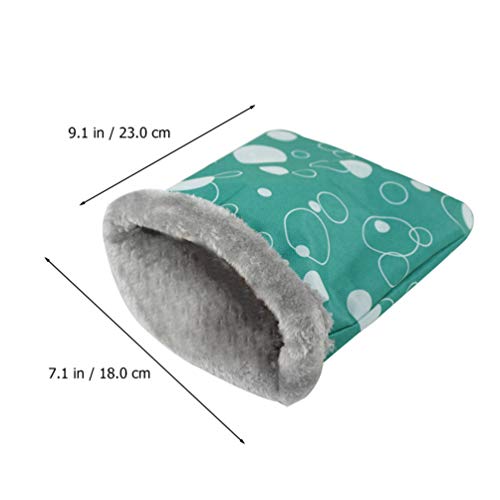 Balacoo Saco de dormir para hámster de peluche cálido pequeño animal doméstico saco de dormir nido para hámster cobayas erizo Rata Chinchilla (color aleatorio), talla L