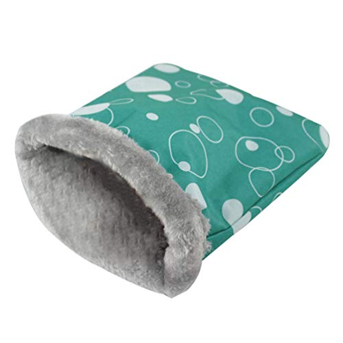 Balacoo Saco de dormir para hámster de peluche cálido pequeño animal doméstico saco de dormir nido para hámster cobayas erizo Rata Chinchilla (color aleatorio), talla L