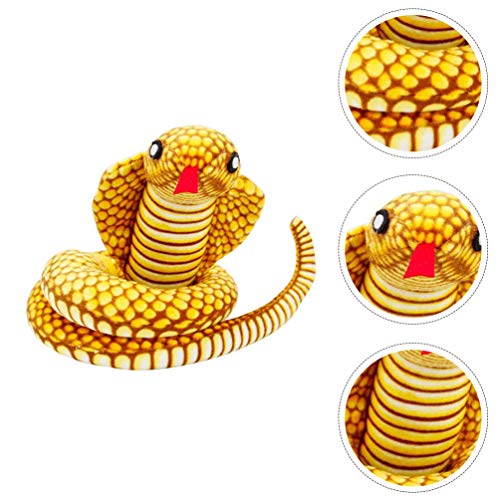 Balacoo Serpiente de Peluche Animal Perro Cono Cuello de Peluche de Juguete de Serpiente Chirriante para Limpieza de Dientes Juguetes de Entrenamiento Interactivo Juguete para Mascotas