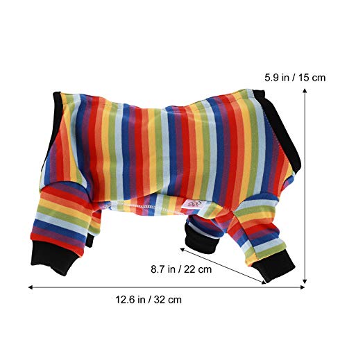 Balacoo Traje de restauración para perros, camisa antifugas para mascotas, recuperación quirúrgica Snuggly traje, pijamas, vendajes para heridas, chaleco postal, talla S