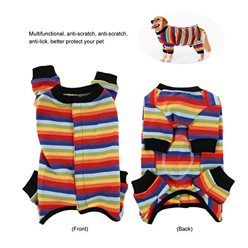 Balacoo Traje de restauración para perros, camisa antifugas para mascotas, recuperación quirúrgica Snuggly traje, pijamas, vendajes para heridas, chaleco postal, talla S