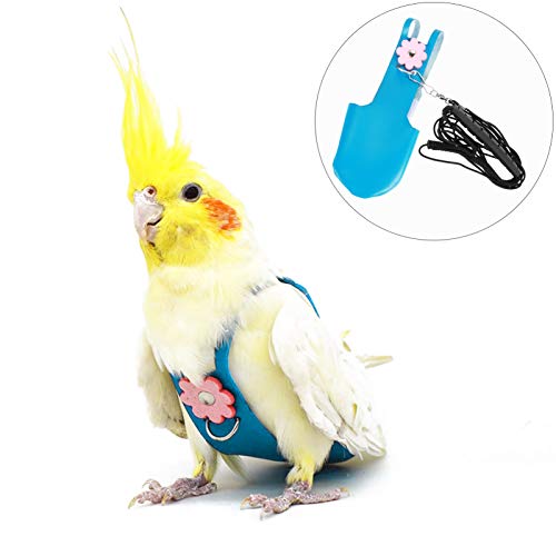 Balacoo Traje de Vuelo de Aves Loro Pájaro Suministros Pañal de Pájaro Loro Pañal para Perico Cockatiel Mini Guacamayo Budgie Azul Canario S