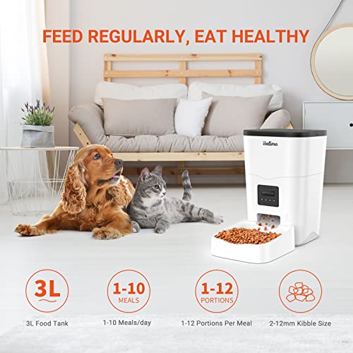 Balimo Leon 3L 2.4G WiFi Comedero automatico Gatos y Perros con Temporizador y Control Remoto de la aplicación