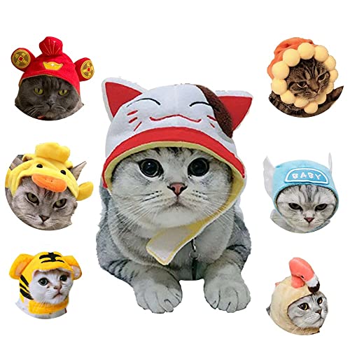 BANGHA Gorra para Mascotas Gorras Sombrero Gorras Lindo Perro Peluche Vestido de Peluche for Girasol Mascota Cabeza de Peluca cápsulas Gorras Sombrero Bordado Sarga algodón Tapas Mascotas Sombrero