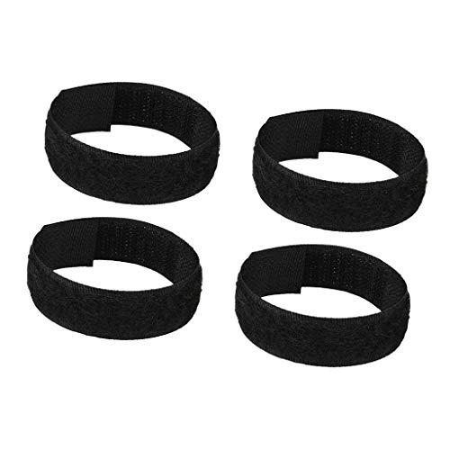 Baoblaze Collar de Gallo 4pcs Anti Crow Evita Que El Gallo Grite para El Gallo - Negro