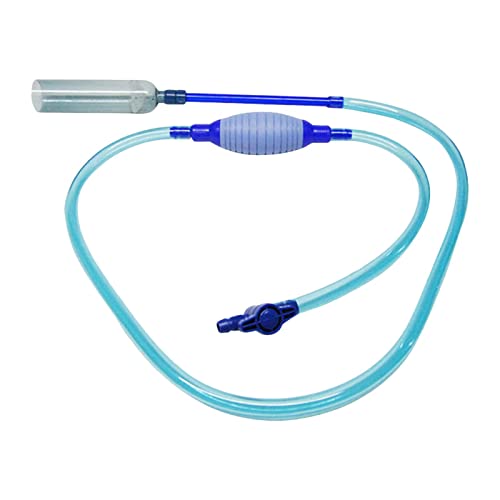 Baoblaze Tanque de Peces, Cambio de Agua, Limpiador de Grava, Flujo Manual, Tubo Suave Ajustable para Cambio de Agua - Azul