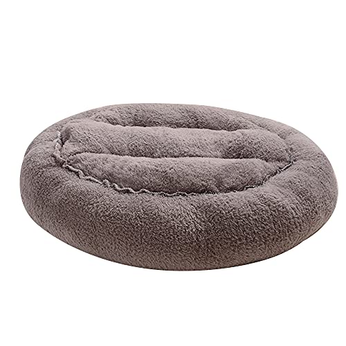 Baodaner Cama de gato, cama de donuts para perro, cama de felpa para mascotas, cama ortopédica de espuma viscoelástica para mascotas, alivio ortopédico y cama de cojín para perros y gatos (L, 2)