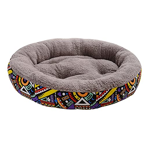 Baodaner Cama de gato, cama de donuts para perro, cama de felpa para mascotas, cama ortopédica de espuma viscoelástica para mascotas, alivio ortopédico y cama de cojín para perros y gatos (L, 2)